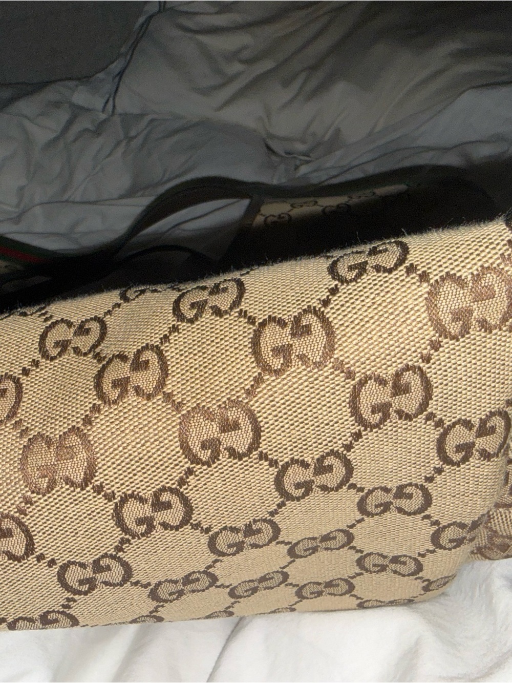 Gucci Brown Monogram Giglio tote-Large - Picture 2 of 16